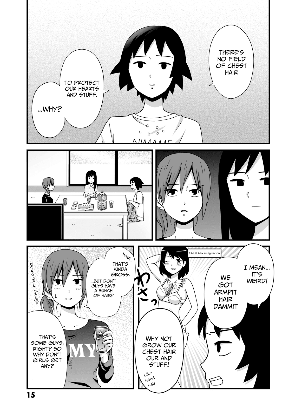 Joshikousei no Muda Zukai Chapter 46 page 3 - Chapter 46: Useless hair