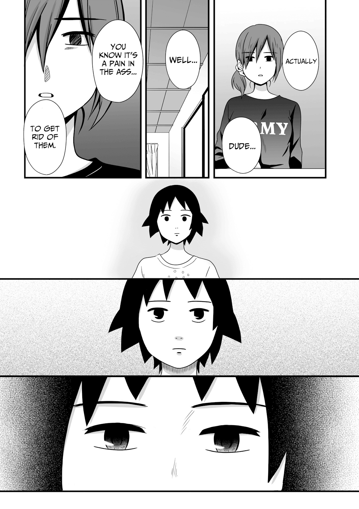 Joshikousei no Muda Zukai Chapter 46 page 6 - Chapter 46: Useless hair