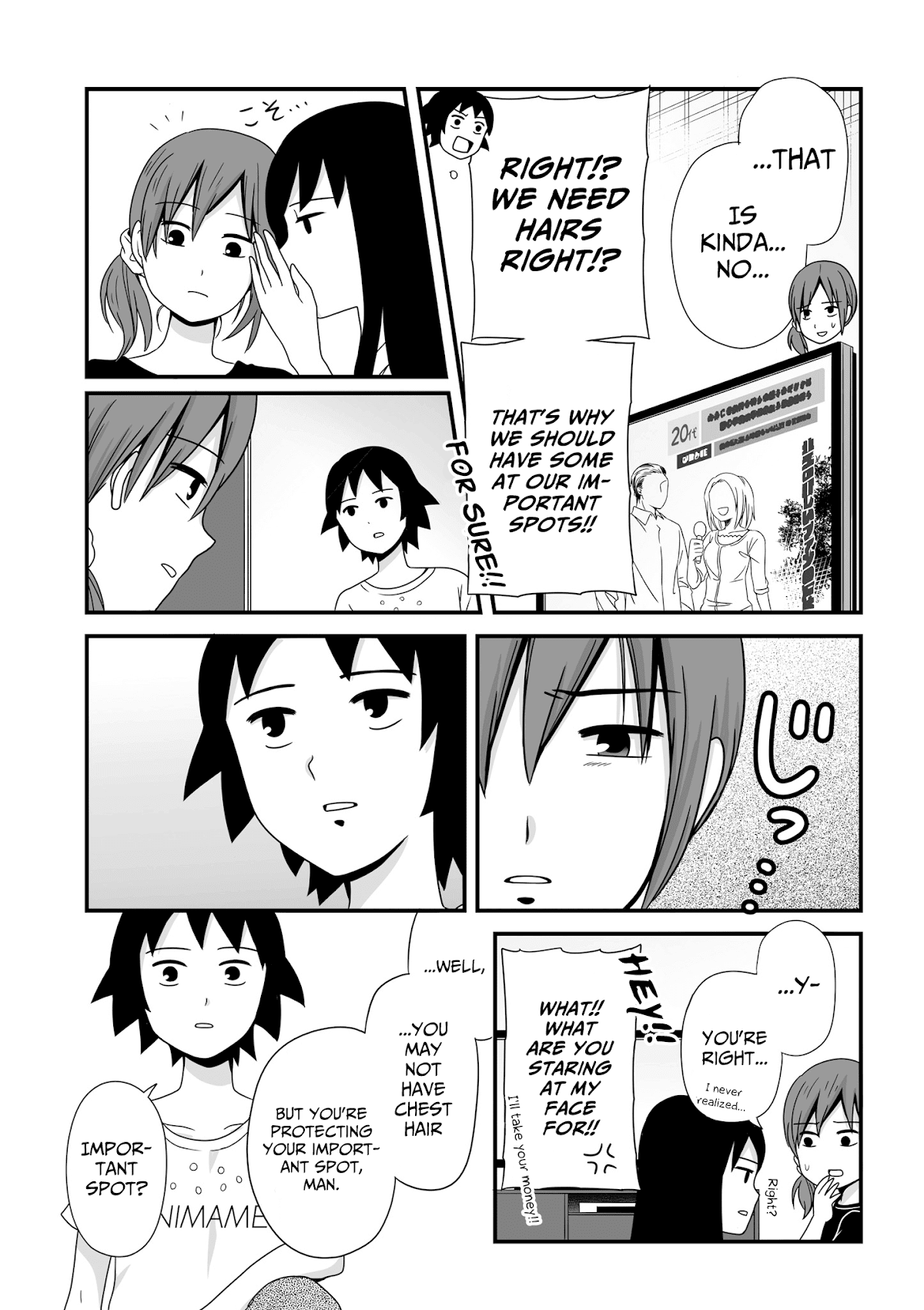 Joshikousei no Muda Zukai Chapter 46 page 9 - Chapter 46: Useless hair