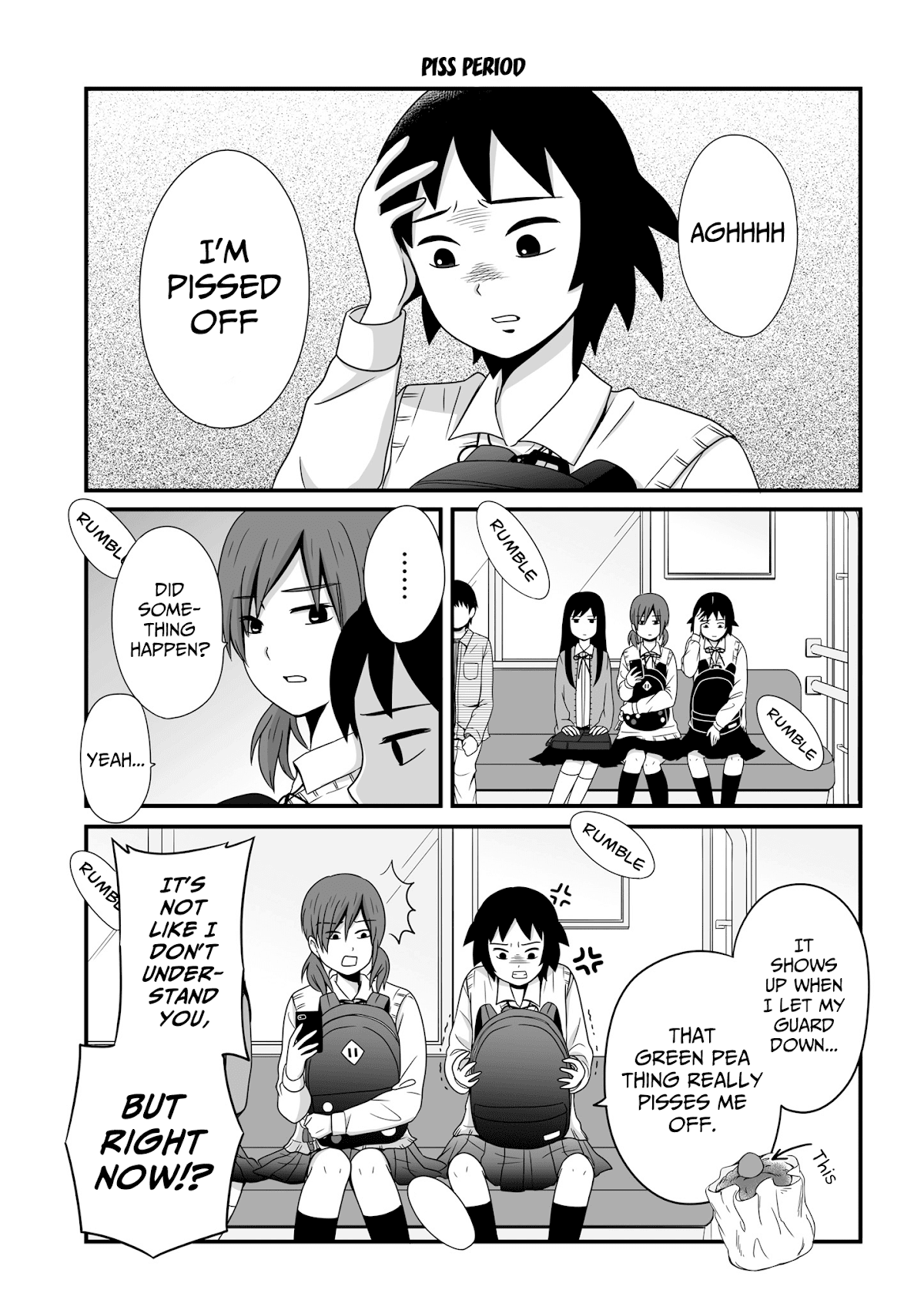 Joshikousei no Muda Zukai Chapter 48 page 1 - Chapter 48: Piss period