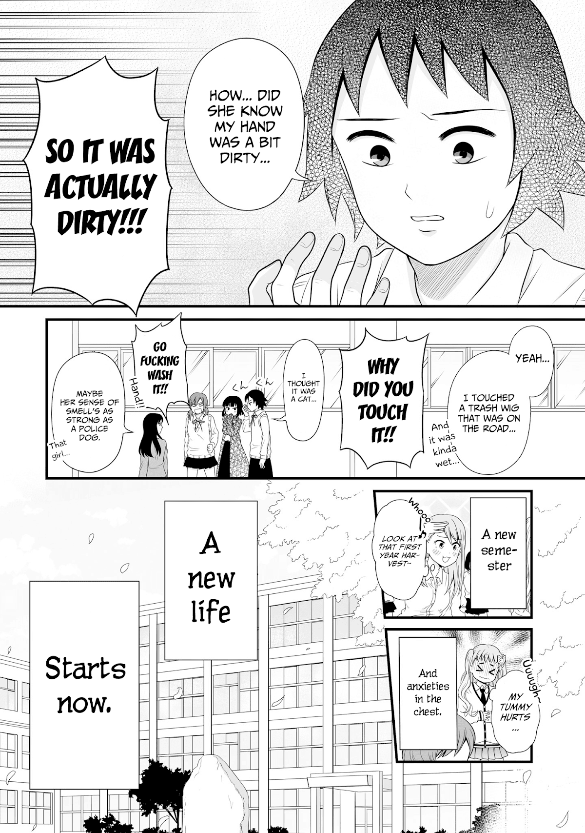 Joshikousei no Muda Zukai Chapter 60 page 14 - Chapter 60: New semester
