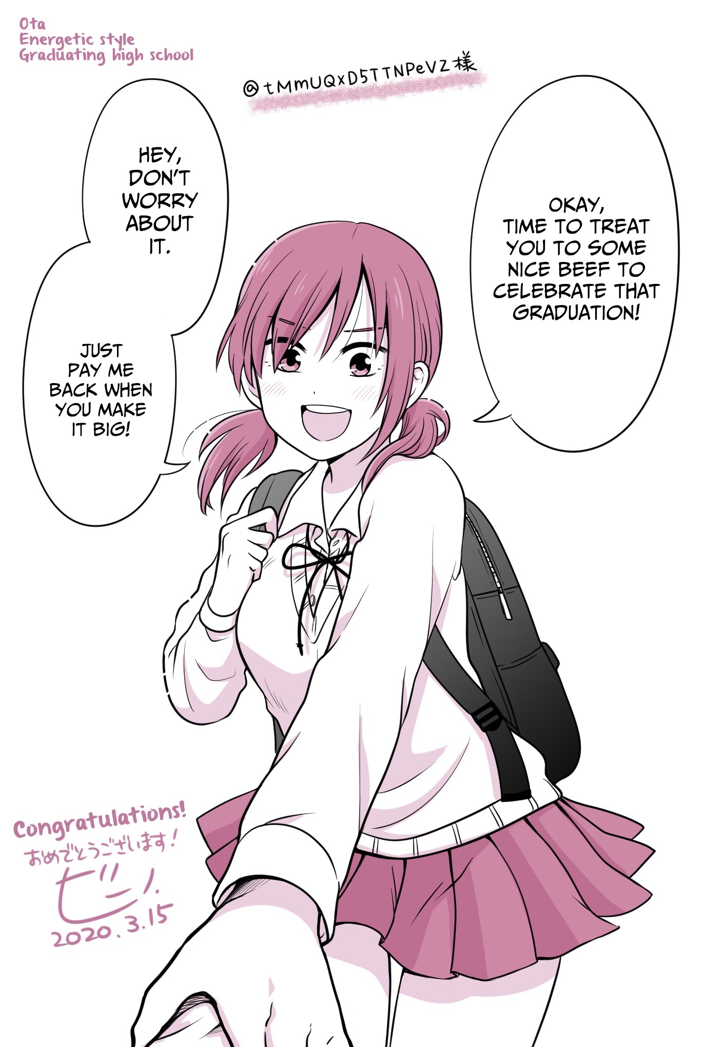 Joshikousei no Muda Zukai Chapter 85.1 page 3 - Chapter 85.1: Graduation Specials