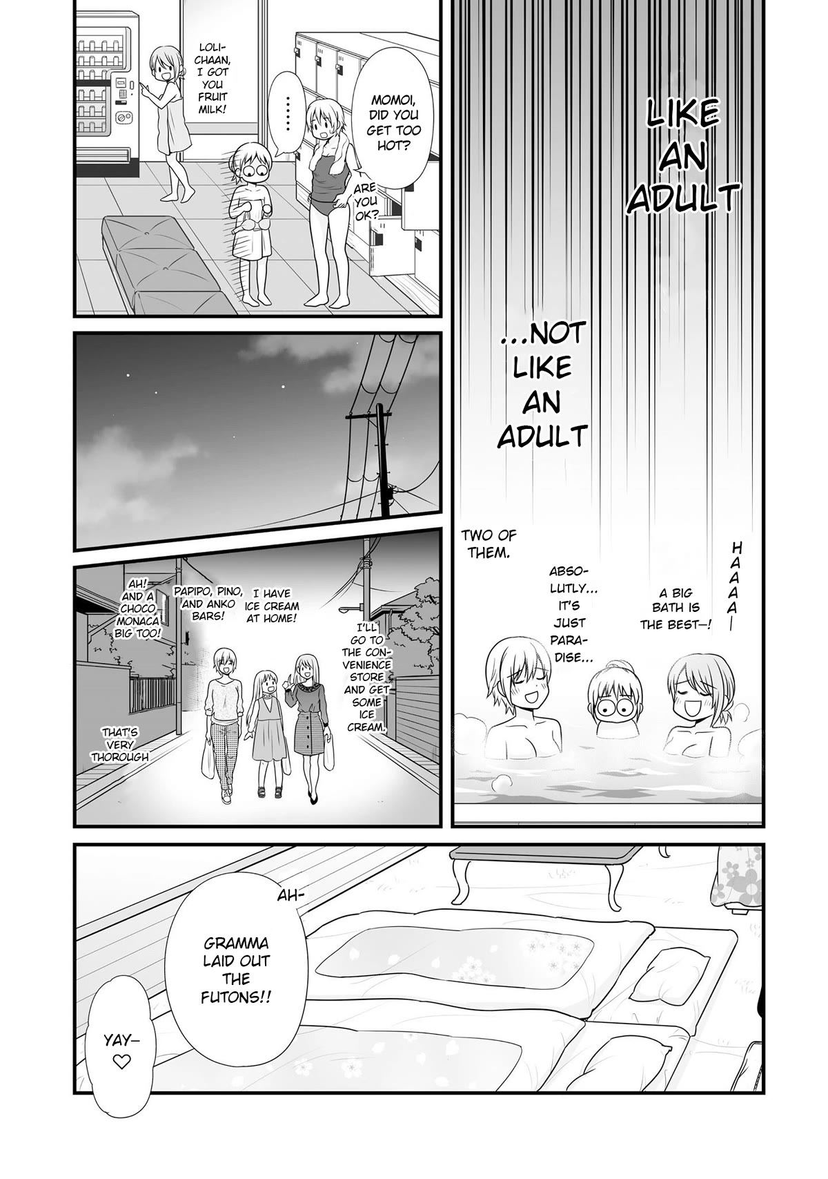 Joshikousei no Muda Zukai Chapter 95 page 11 - Chapter 95: Sleepover