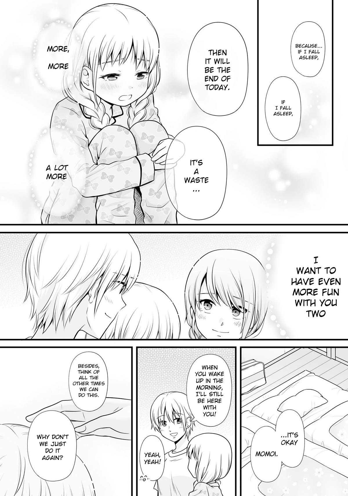 Joshikousei no Muda Zukai Chapter 95 page 16 - Chapter 95: Sleepover