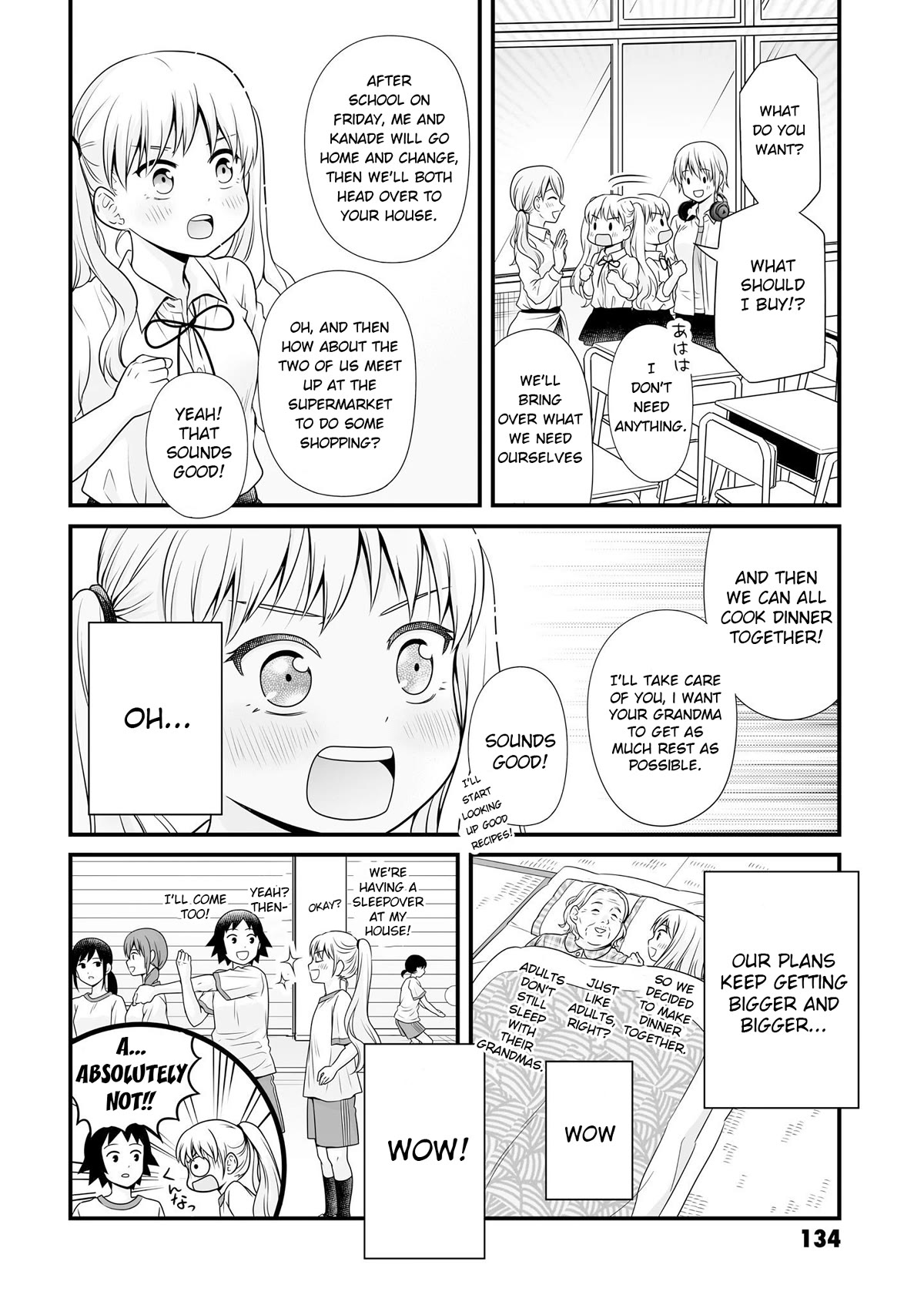 Joshikousei no Muda Zukai Chapter 95 page 4 - Chapter 95: Sleepover
