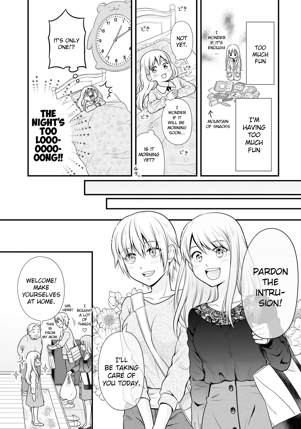 Joshikousei no Muda Zukai Chapter 95 page 5 - Chapter 95: Sleepover