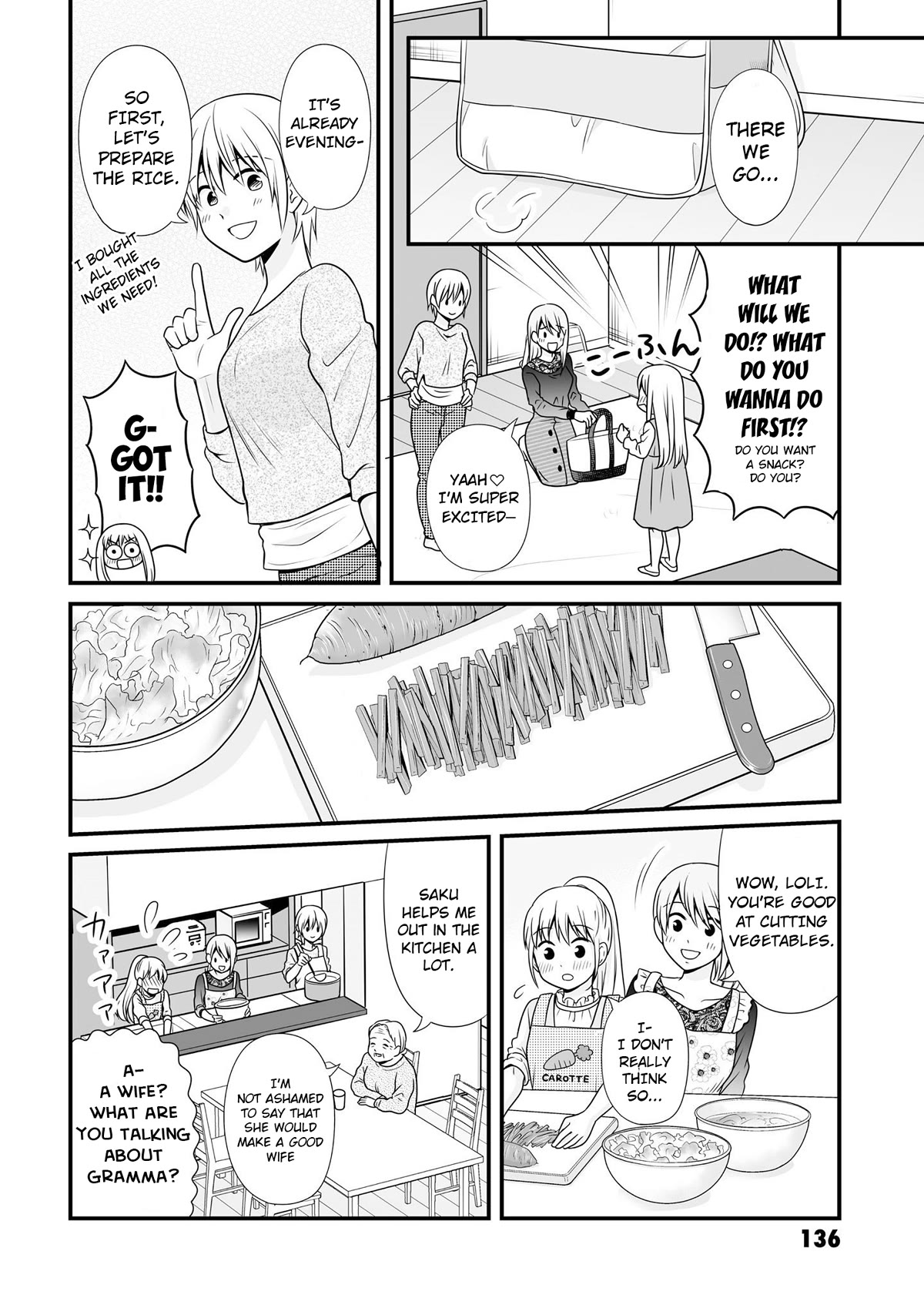 Joshikousei no Muda Zukai Chapter 95 page 6 - Chapter 95: Sleepover