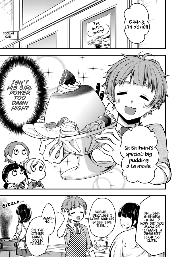 Joshiryoku takamena Shishihara-kun Chapter 8 page 2 - Chapter 8: chaos cooking