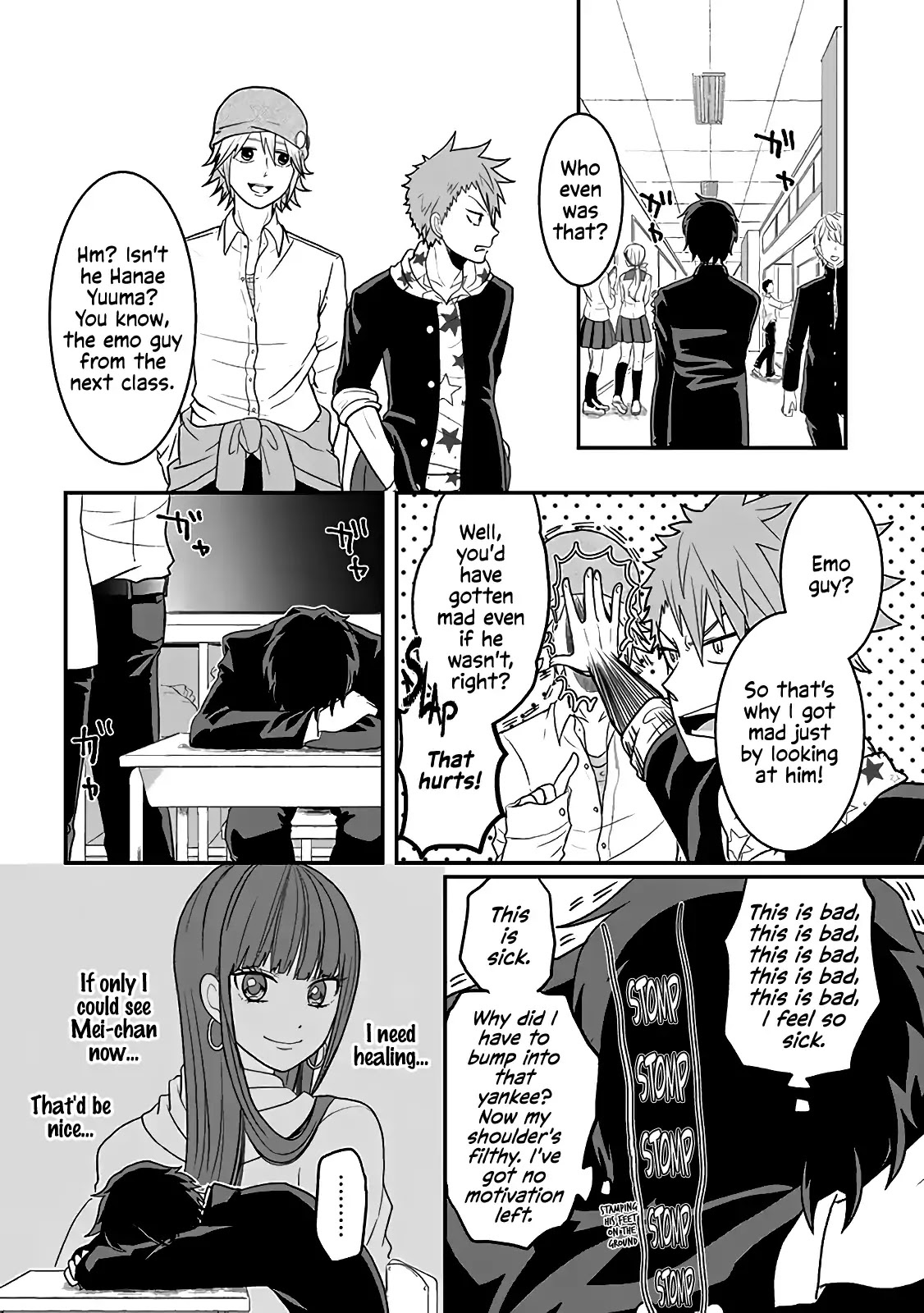 Josou Shite Mendoukusai Koto ni Natteru Nekura to Yankee no Ryou Kataomoi Chapter 2 page 4 - Chapter 2: Yuuma and Shuumei