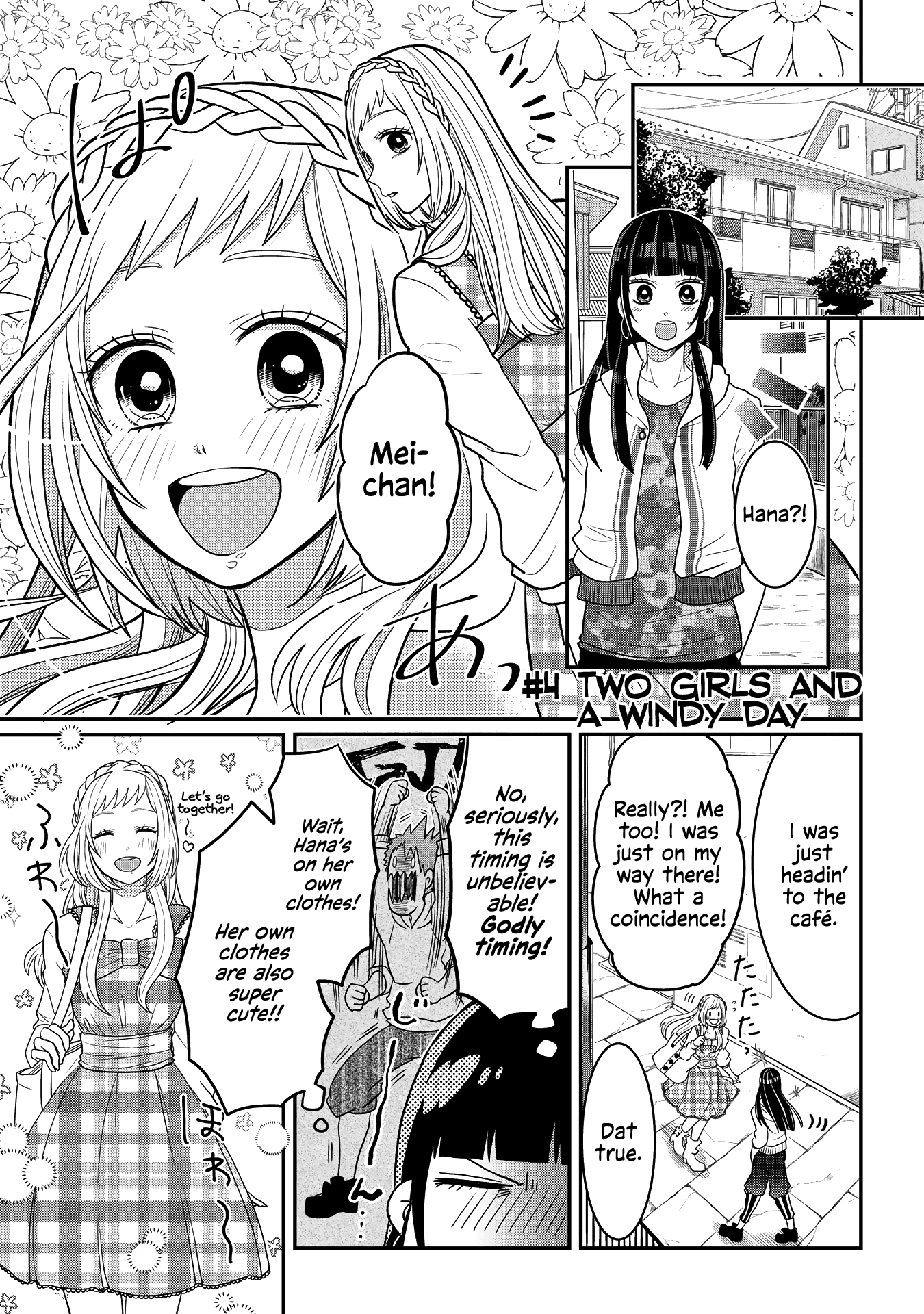 Josou Shite Mendoukusai Koto ni Natteru Nekura to Yankee no Ryou Kataomoi Chapter 4 page 1 - Chapter 4: Two Girls and a Windy Day