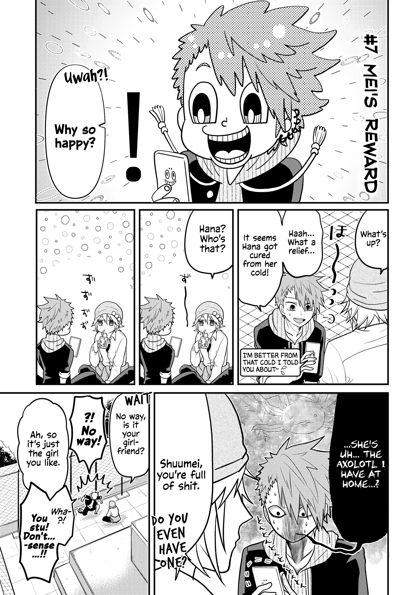 Josou Shite Mendoukusai Koto ni Natteru Nekura to Yankee no Ryou Kataomoi Chapter 7 page 1 - Chapter 7: Mei's Reward