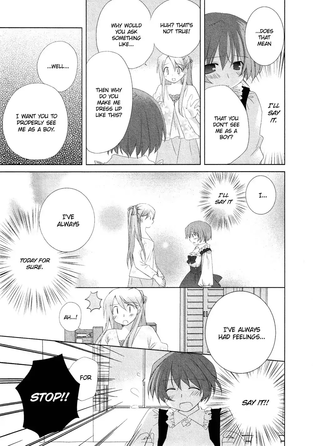 Josou Shounen Anthology Comic Chapter 1.7 page 4 - Chapter 1.7: Naisho no Omajinai (Mizuki Touko)