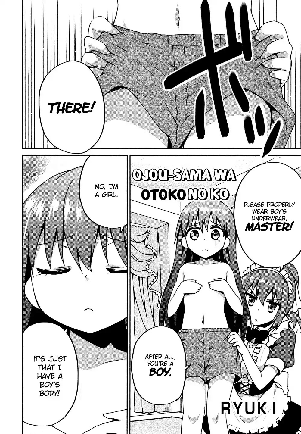 Josou Shounen Anthology Comic Chapter 16.4 page 3 - Chapter 16.4: Ojou-sama wa Otoko no Ko (RYUKI)