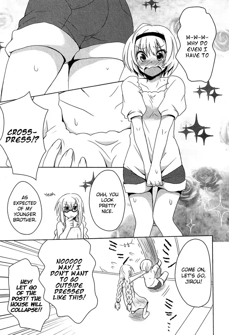 Josou Shounen Anthology Comic Chapter 9.4 page 8 - Chapter 9.4: Binbou Kyoudai (!?) Monogatari (Shimesaba)