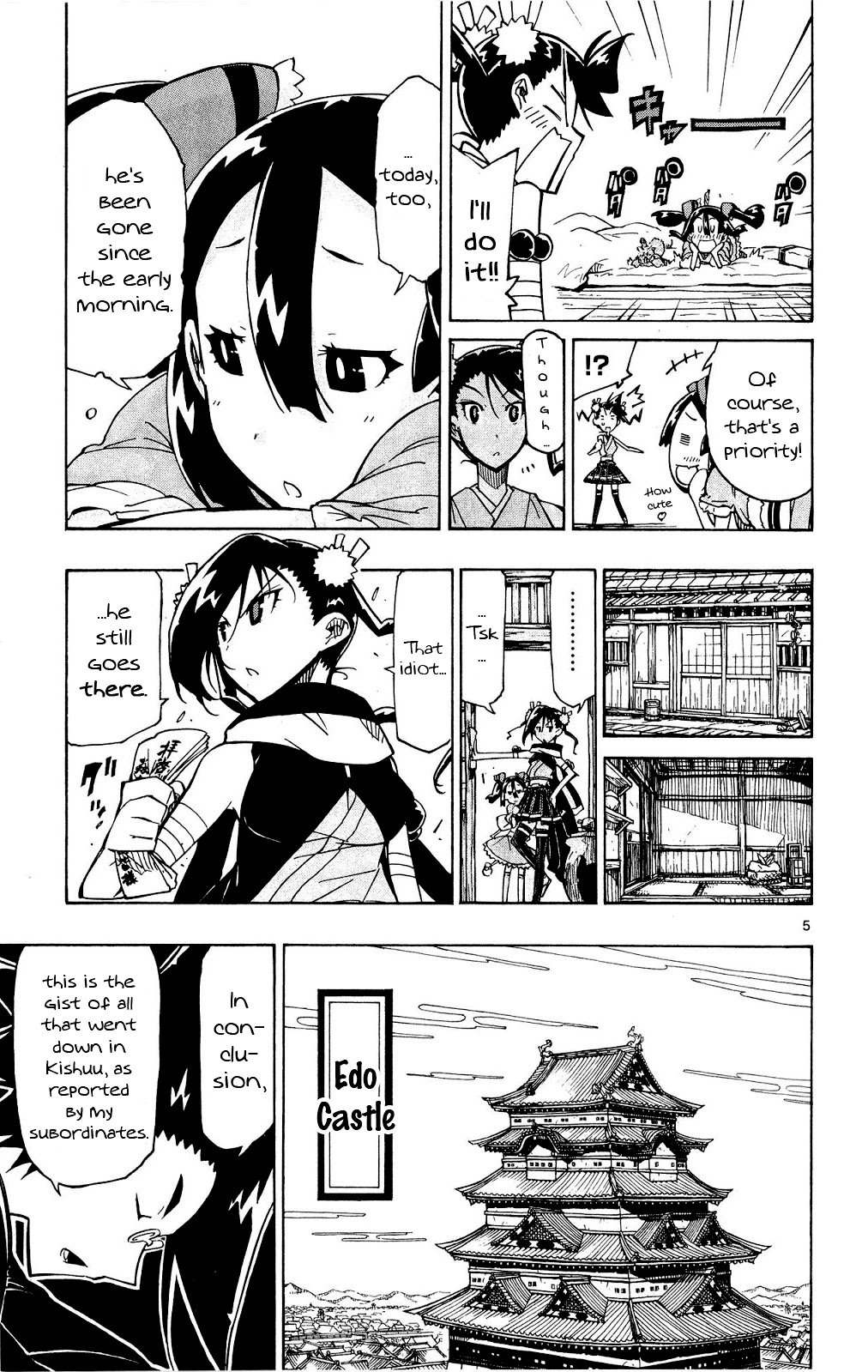 Joujuu Senjin!! Mushibugyo Chapter 124 page 6 - Chapter 124: Return to Edo