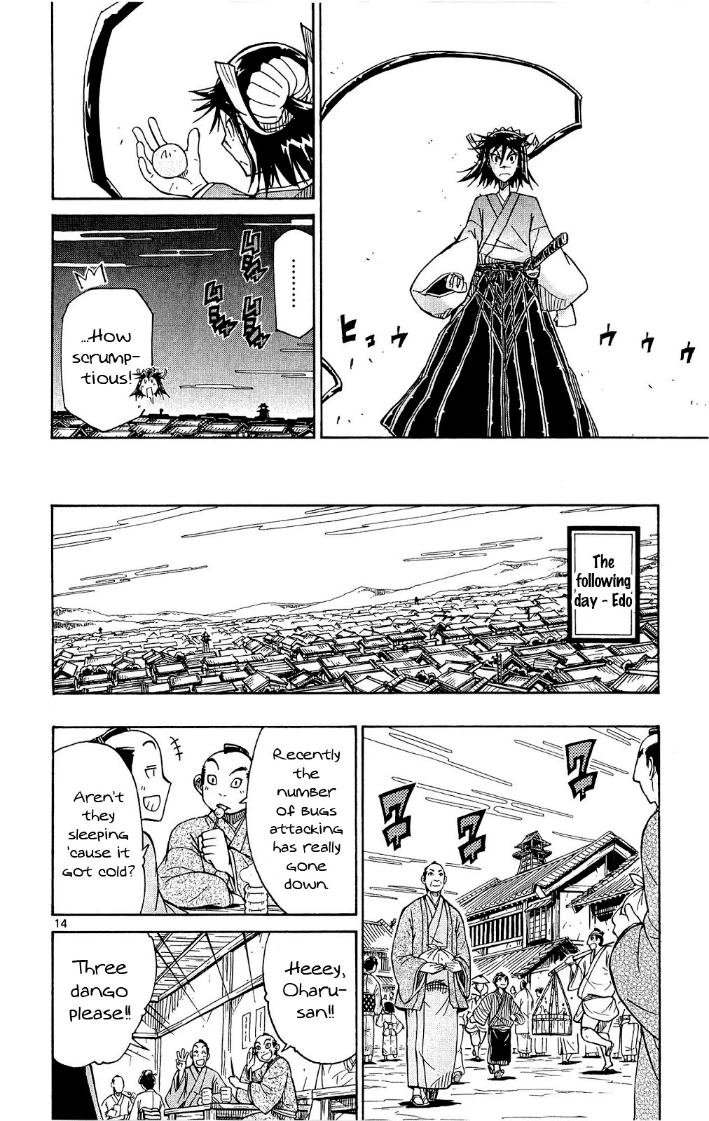 Joujuu Senjin!! Mushibugyo Chapter 125 page 14 - Chapter 125: The Bug Hunters' Counselor