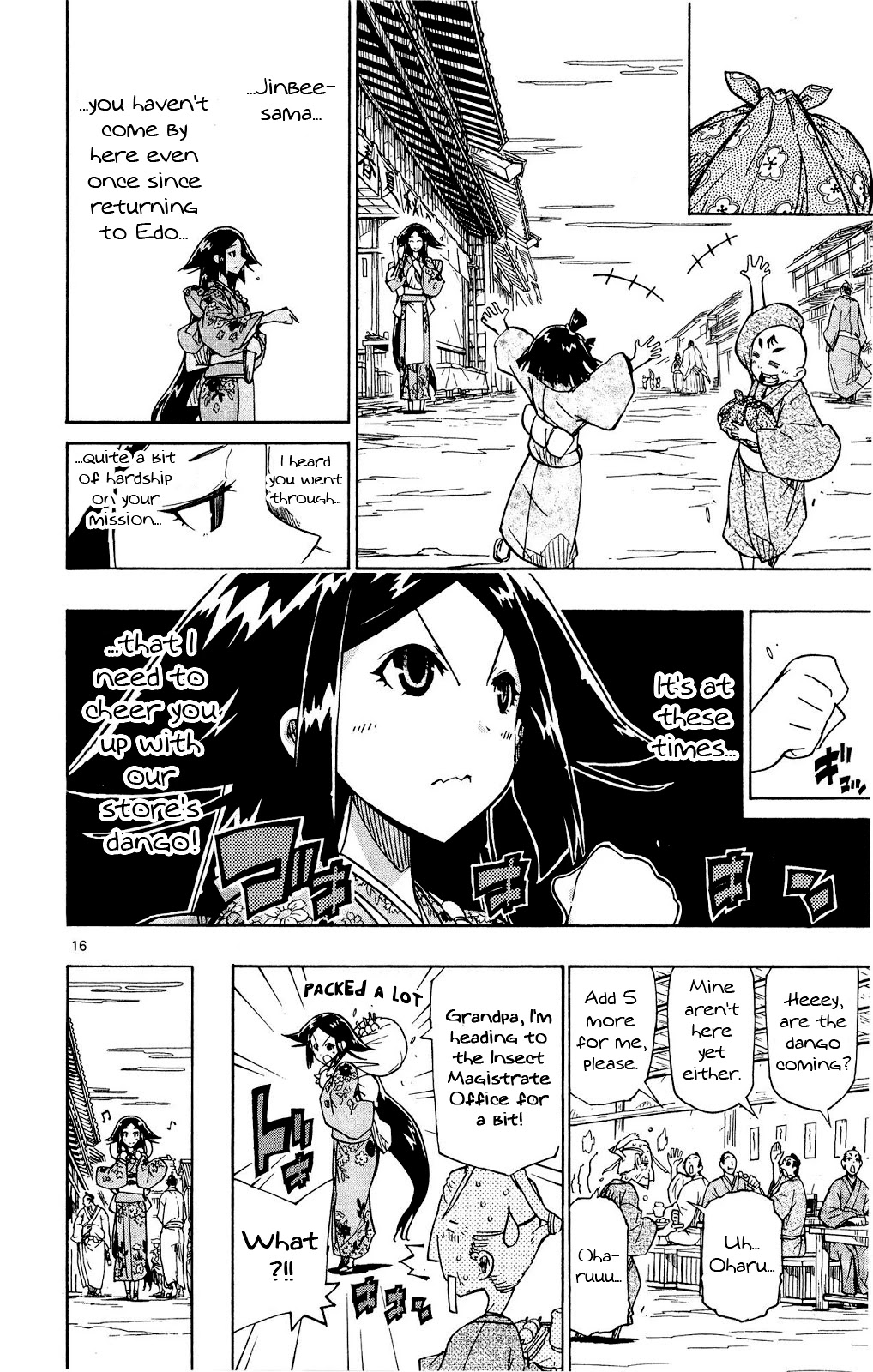 Joujuu Senjin!! Mushibugyo Chapter 125 page 16 - Chapter 125: The Bug Hunters' Counselor