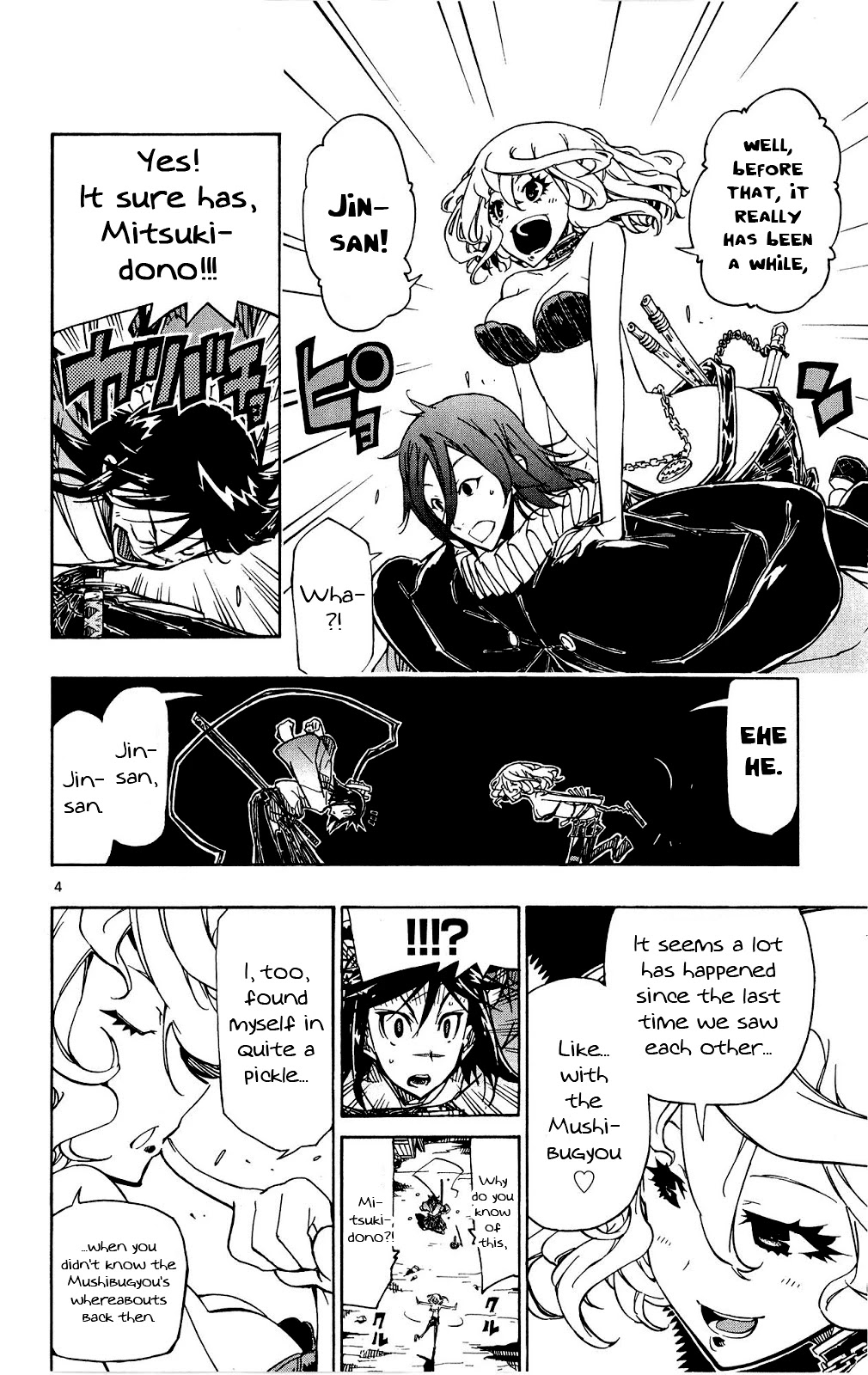Joujuu Senjin!! Mushibugyo Chapter 125 page 4 - Chapter 125: The Bug Hunters' Counselor