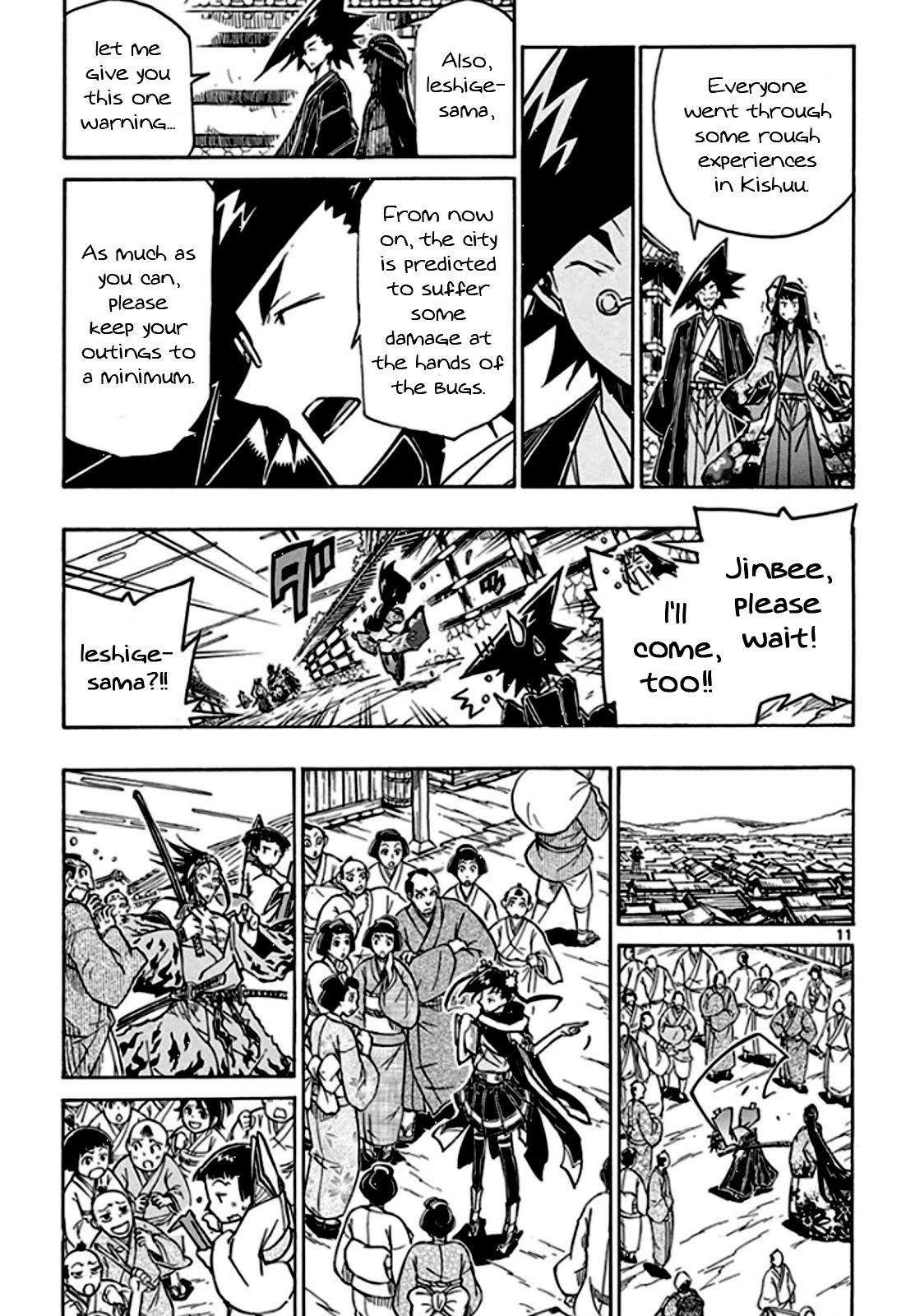 Joujuu Senjin!! Mushibugyo Chapter 129 page 12 - Chapter 129: Pops