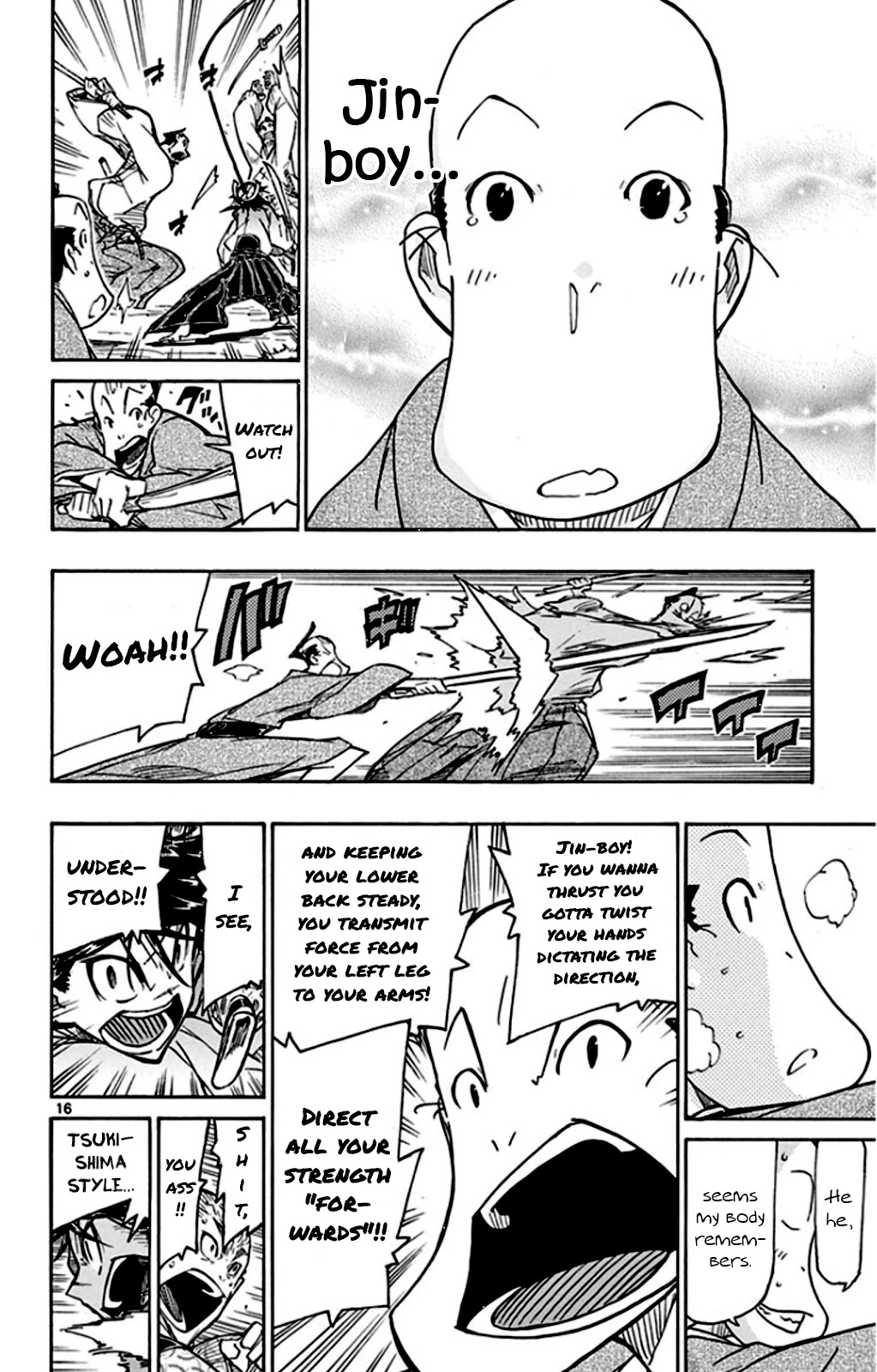 Joujuu Senjin!! Mushibugyo Chapter 141 page 16 - Chapter 141: Fugaku Boulder-Smashing Thrust