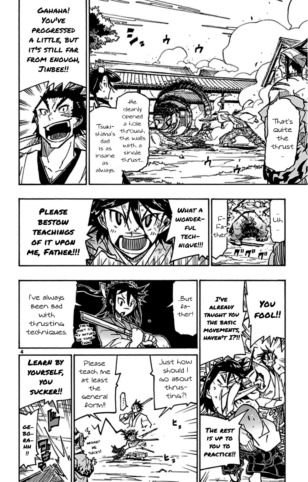 Joujuu Senjin!! Mushibugyo Chapter 141 page 4 - Chapter 141: Fugaku Boulder-Smashing Thrust