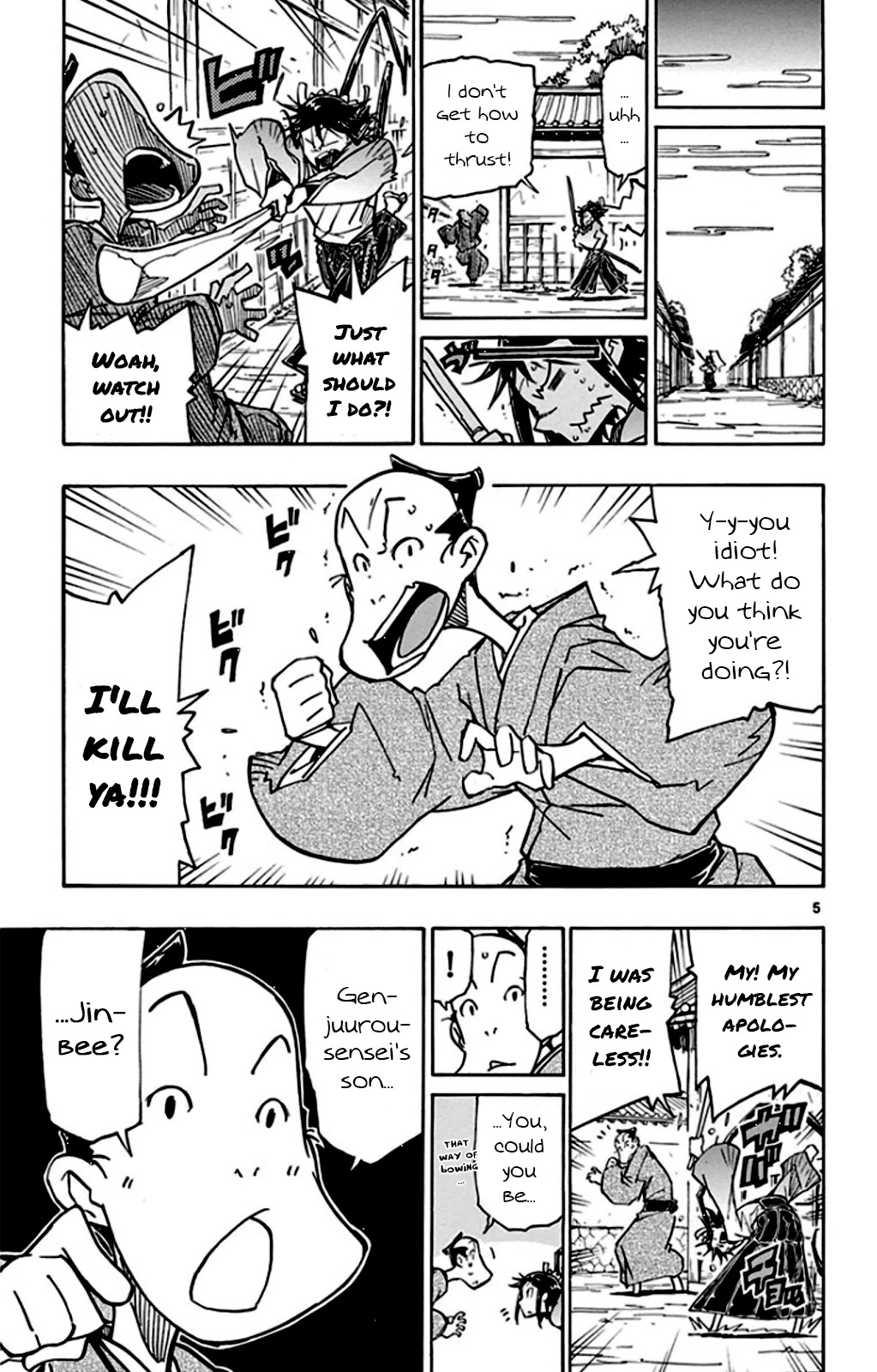 Joujuu Senjin!! Mushibugyo Chapter 141 page 5 - Chapter 141: Fugaku Boulder-Smashing Thrust