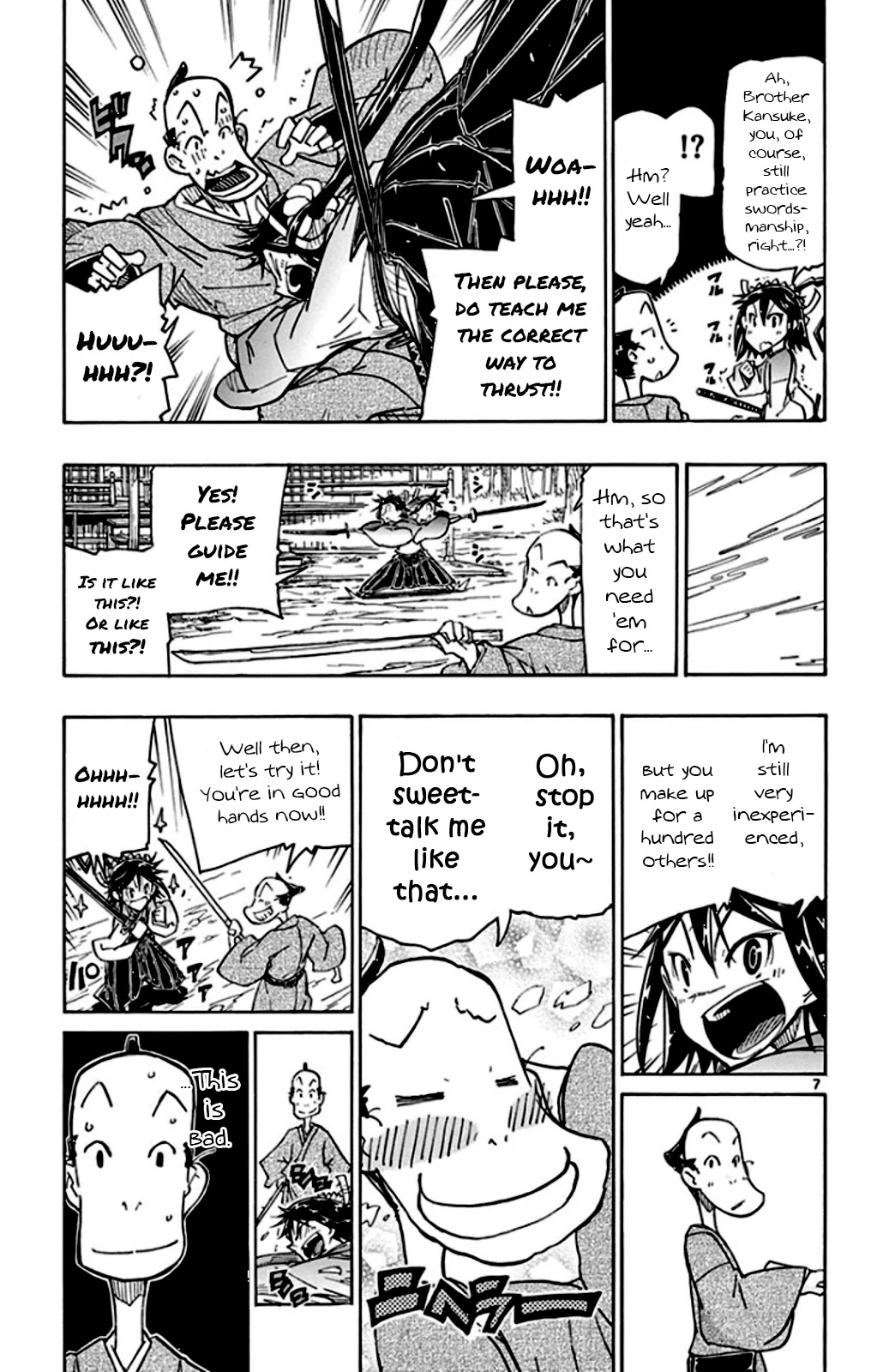 Joujuu Senjin!! Mushibugyo Chapter 141 page 7 - Chapter 141: Fugaku Boulder-Smashing Thrust