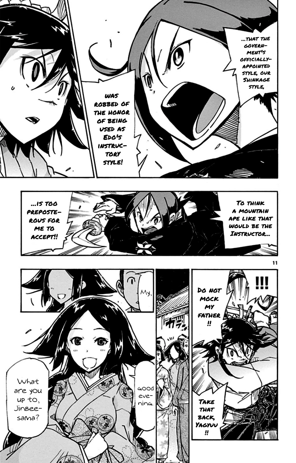 Joujuu Senjin!! Mushibugyo Chapter 144 page 11 - Chapter 144: A No-Holds-Barred Gathering