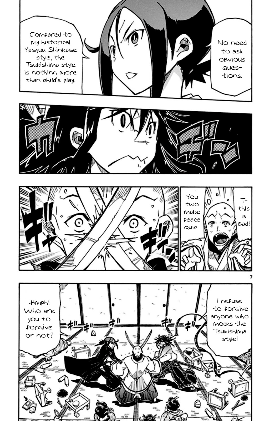 Joujuu Senjin!! Mushibugyo Chapter 144 page 7 - Chapter 144: A No-Holds-Barred Gathering