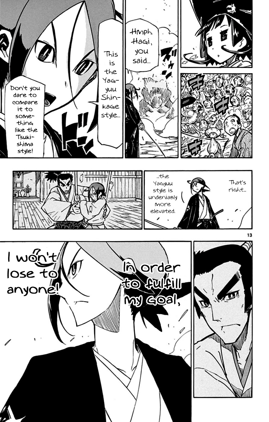 Joujuu Senjin!! Mushibugyo Chapter 148 page 13 - Chapter 148: Yagyuu Shinkage Style (First Part)