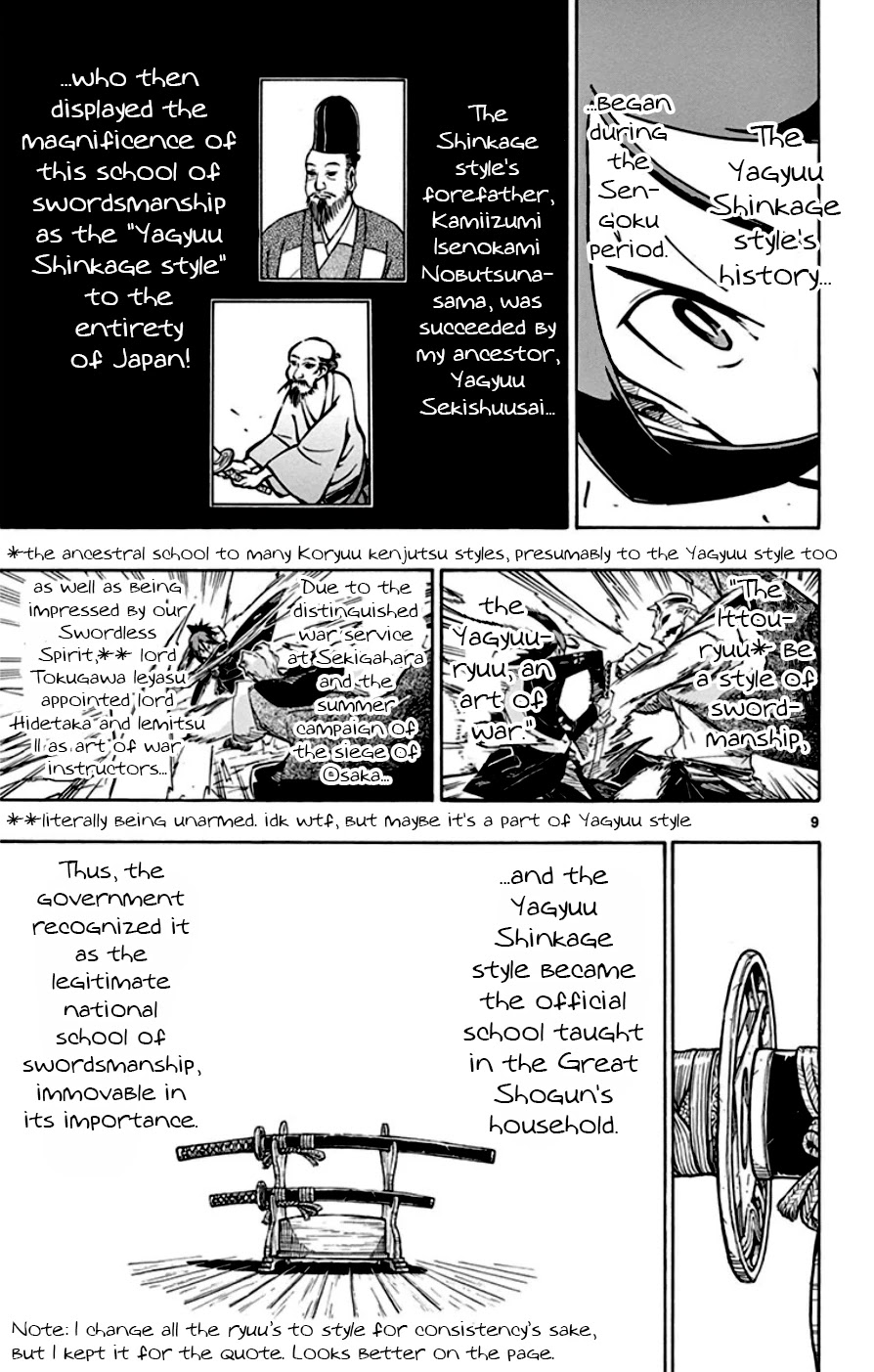 Joujuu Senjin!! Mushibugyo Chapter 148 page 9 - Chapter 148: Yagyuu Shinkage Style (First Part)