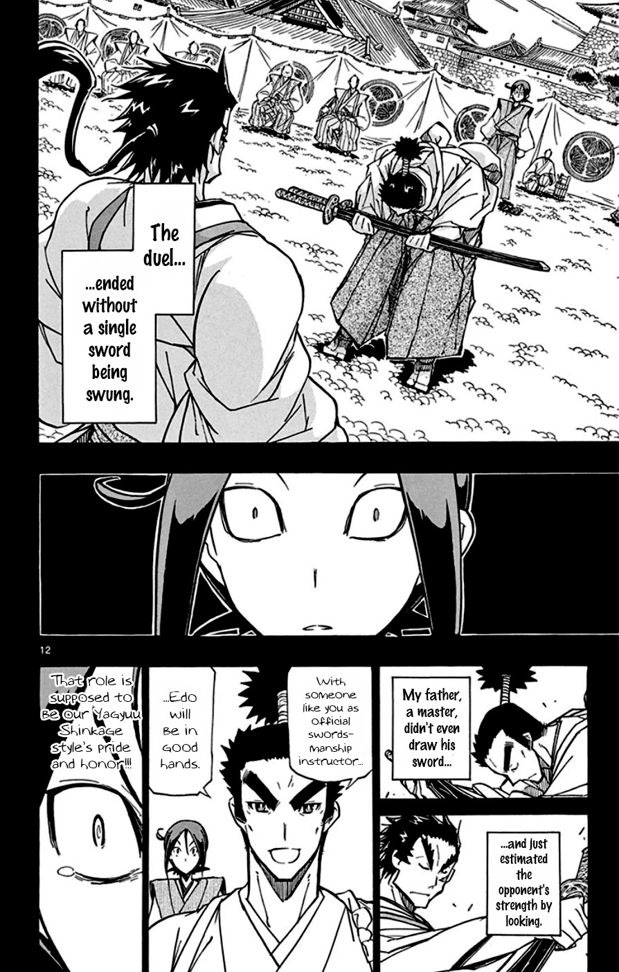 Joujuu Senjin!! Mushibugyo Chapter 149 page 12 - Chapter 149: Yagyuu Shinkage Style (Final Part)