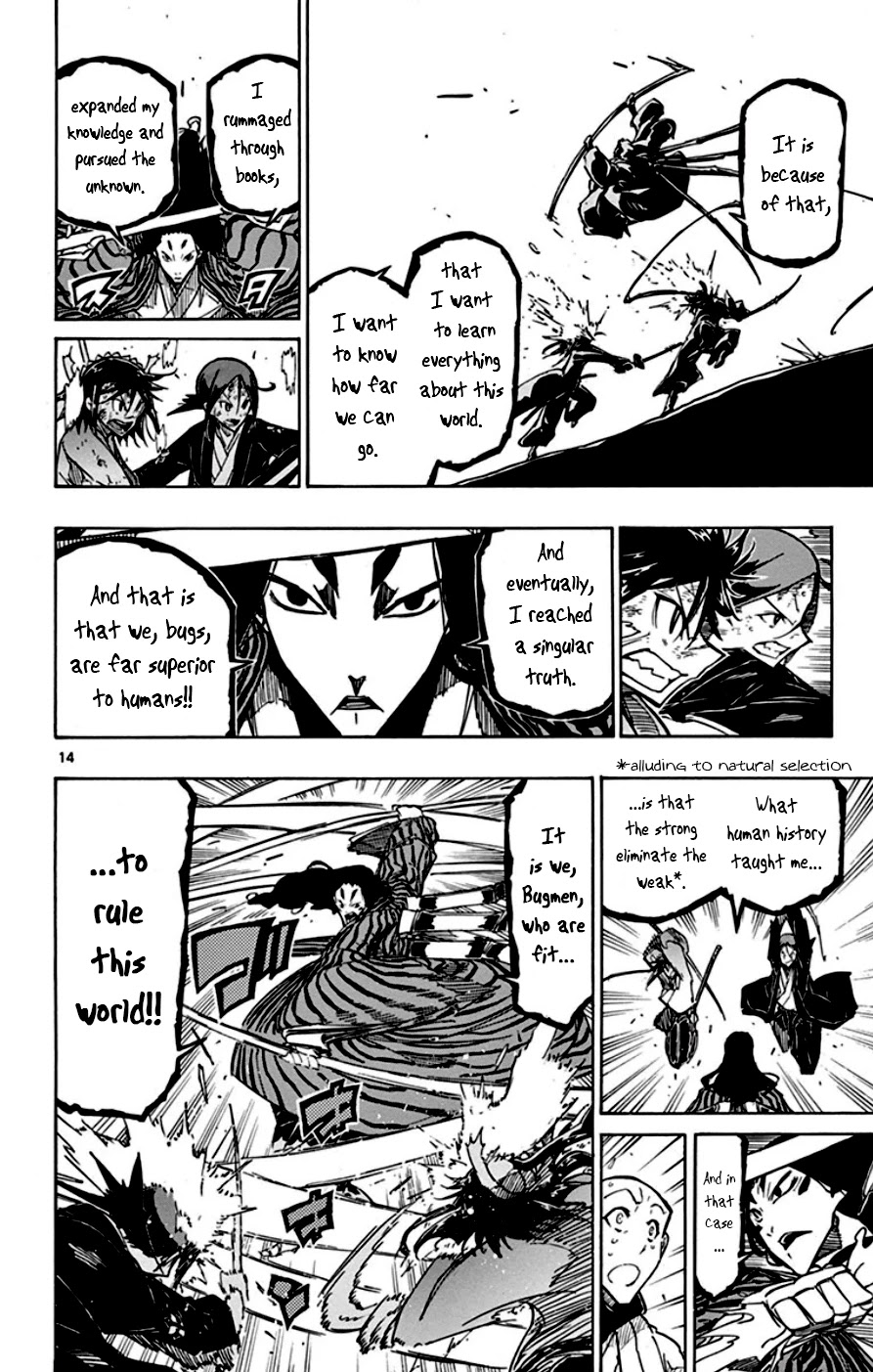 Joujuu Senjin!! Mushibugyo Chapter 156 page 14 - Chapter 156: I Will! I Will!!