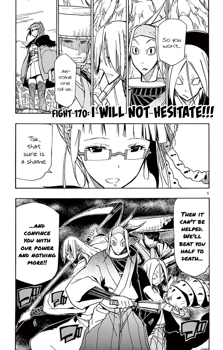 Joujuu Senjin!! Mushibugyo Chapter 170 page 1 - Chapter 170: I Will Not Hesitate!!!