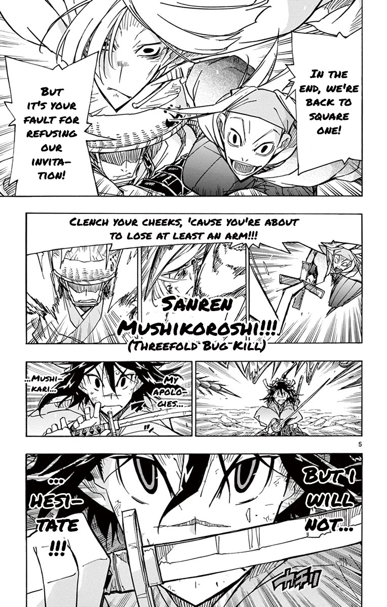 Joujuu Senjin!! Mushibugyo Chapter 170 page 5 - Chapter 170: I Will Not Hesitate!!!