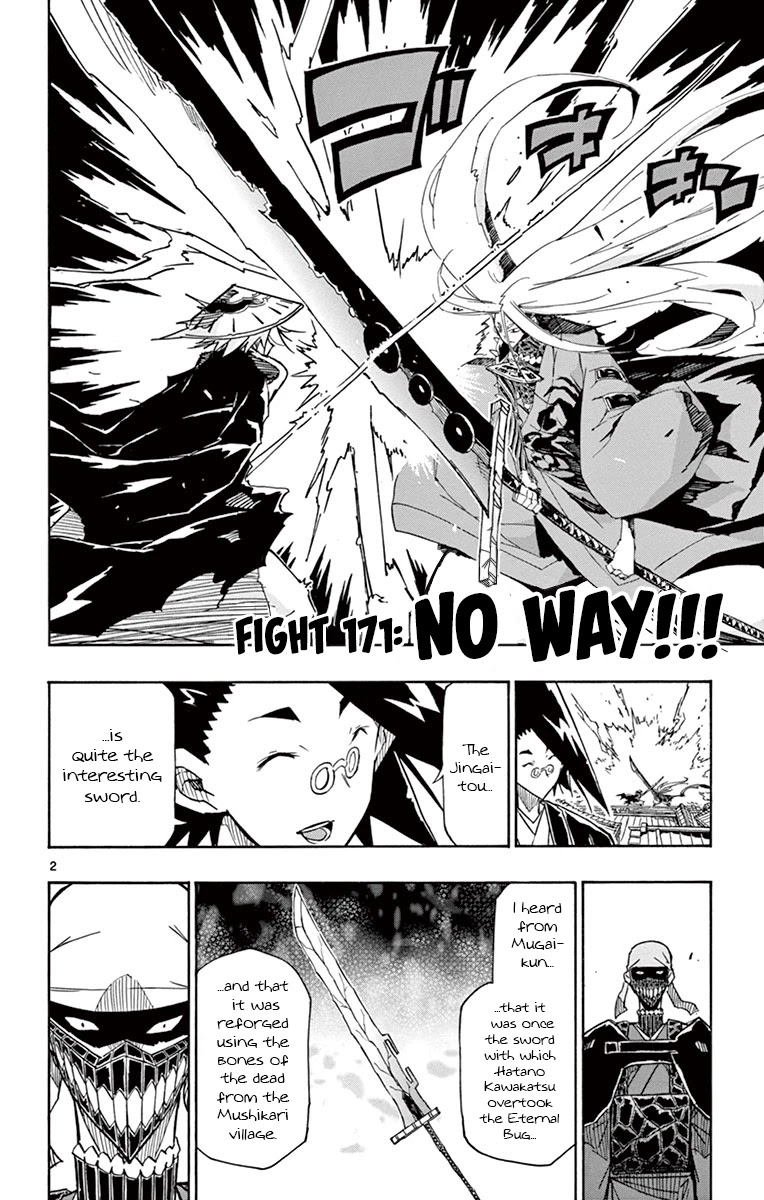 Joujuu Senjin!! Mushibugyo Chapter 171 page 2 - Chapter 171: No Way!!!