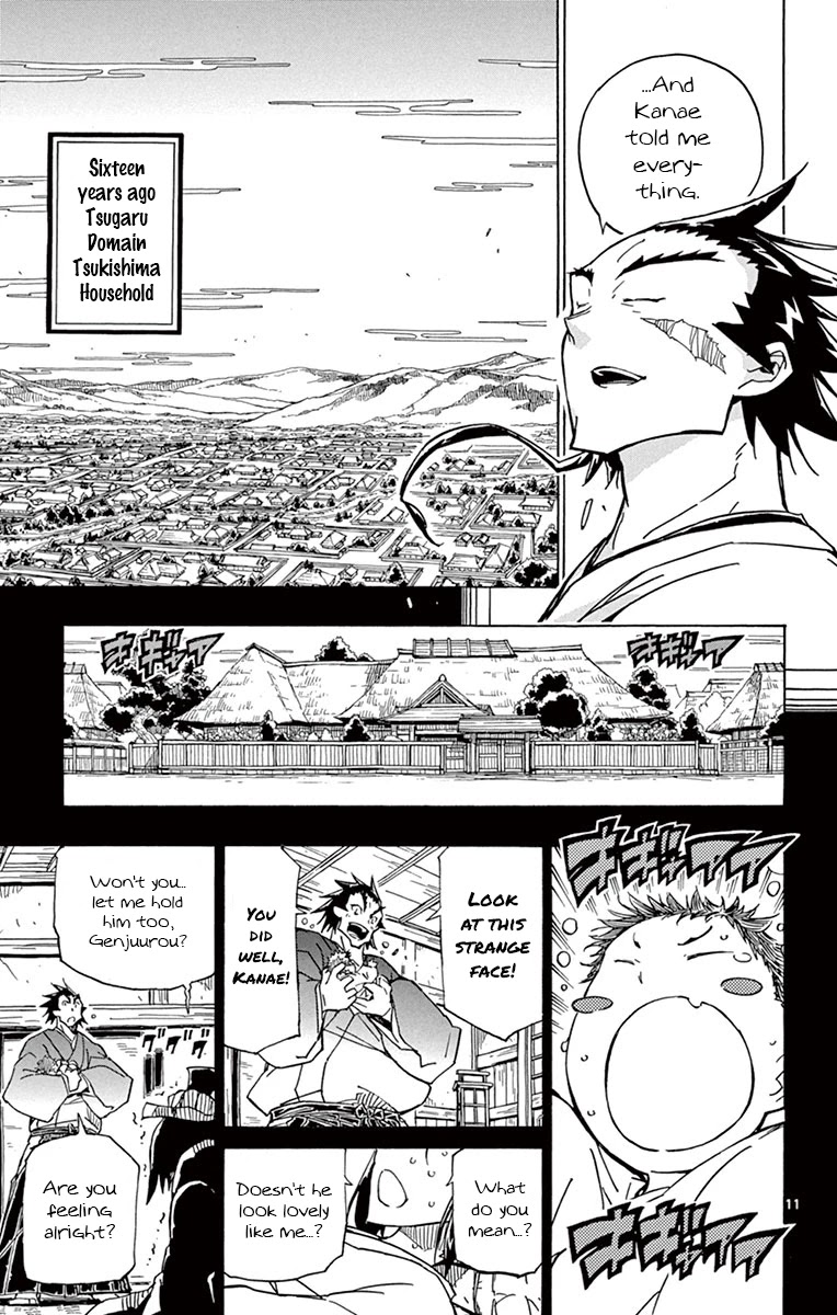 Joujuu Senjin!! Mushibugyo Chapter 174 page 11 - Chapter 174: Kanae and Genjuurou (First Part)