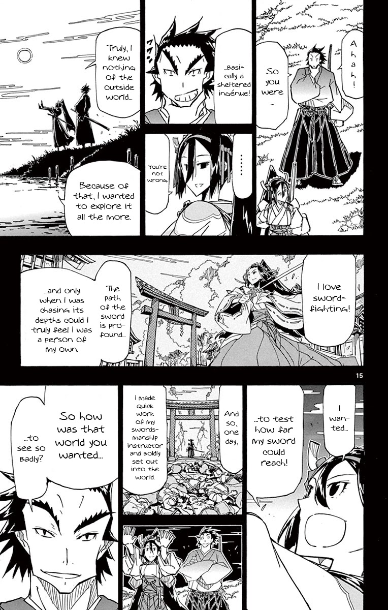 Joujuu Senjin!! Mushibugyo Chapter 174 page 15 - Chapter 174: Kanae and Genjuurou (First Part)