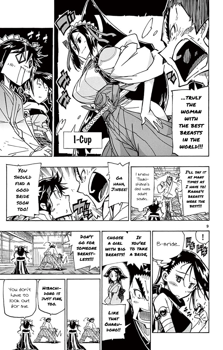 Joujuu Senjin!! Mushibugyo Chapter 174 page 9 - Chapter 174: Kanae and Genjuurou (First Part)