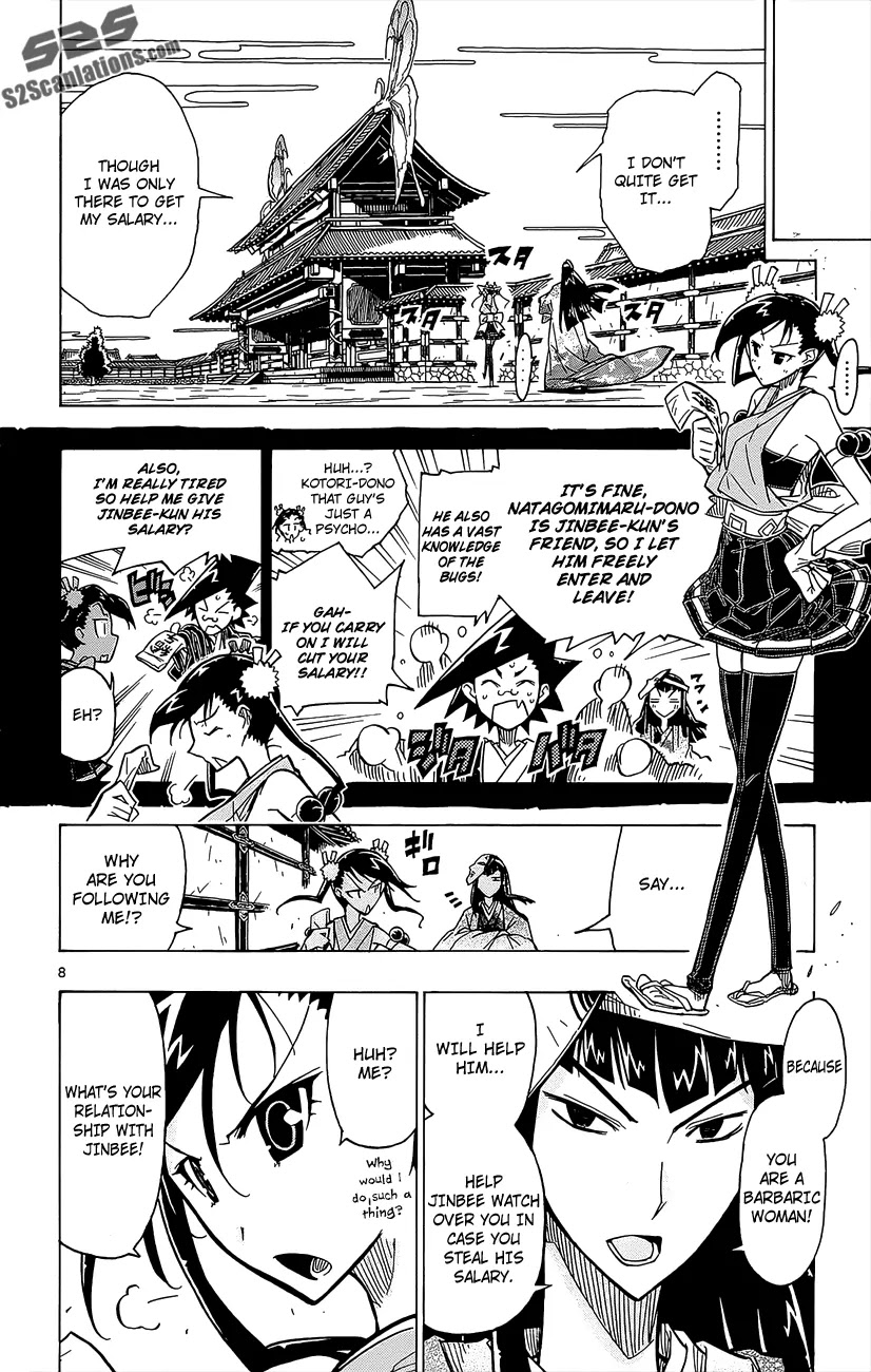 Joujuu Senjin!! Mushibugyo Chapter 22 page 9 - Chapter 22: The First Payday, the First Holiday.