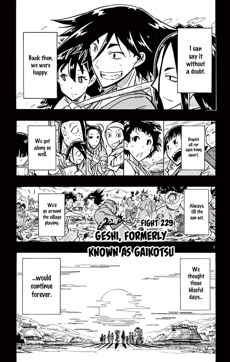 Joujuu Senjin!! Mushibugyo Chapter 229 page 1 - Chapter 229: Geshi, Formerly Known as Gaikotsu