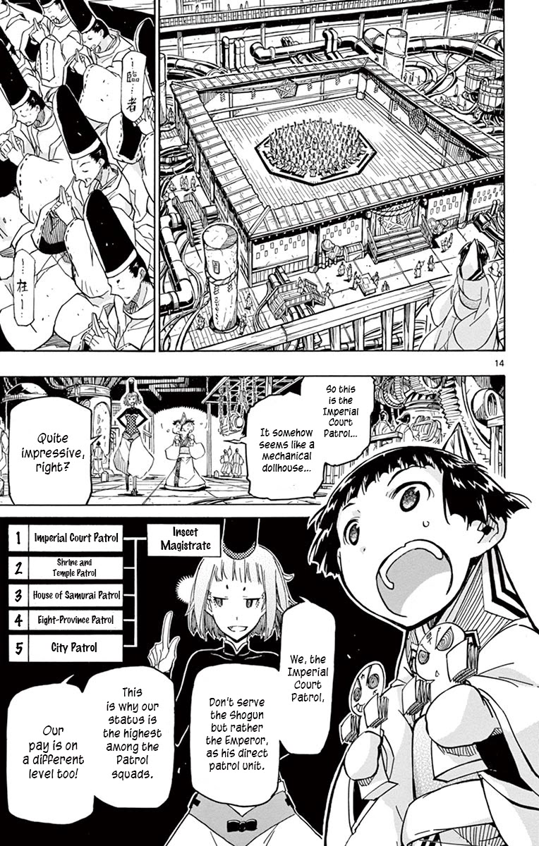 Joujuu Senjin!! Mushibugyo Chapter 235 page 15 - Chapter 235: Imperial Court Patrol Squad