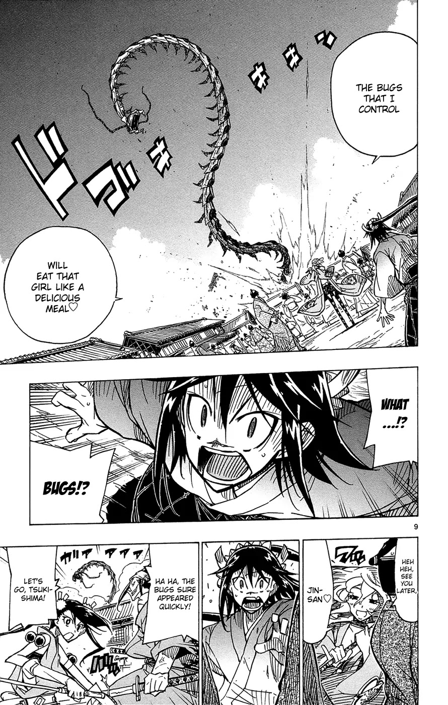 Joujuu Senjin!! Mushibugyo Chapter 31 page 10 - Chapter 31: Haru the Hostage