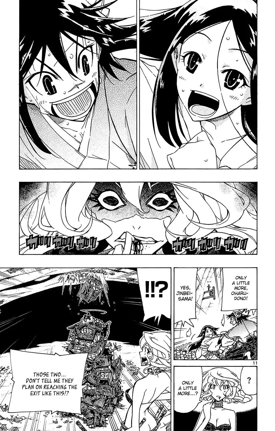 Joujuu Senjin!! Mushibugyo Chapter 33 page 12 - Chapter 33: From Above and Below