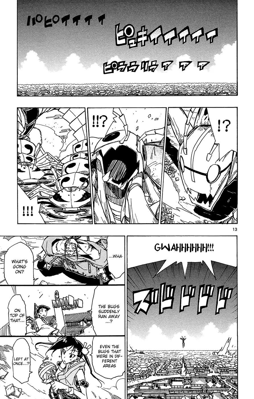 Joujuu Senjin!! Mushibugyo Chapter 33 page 14 - Chapter 33: From Above and Below