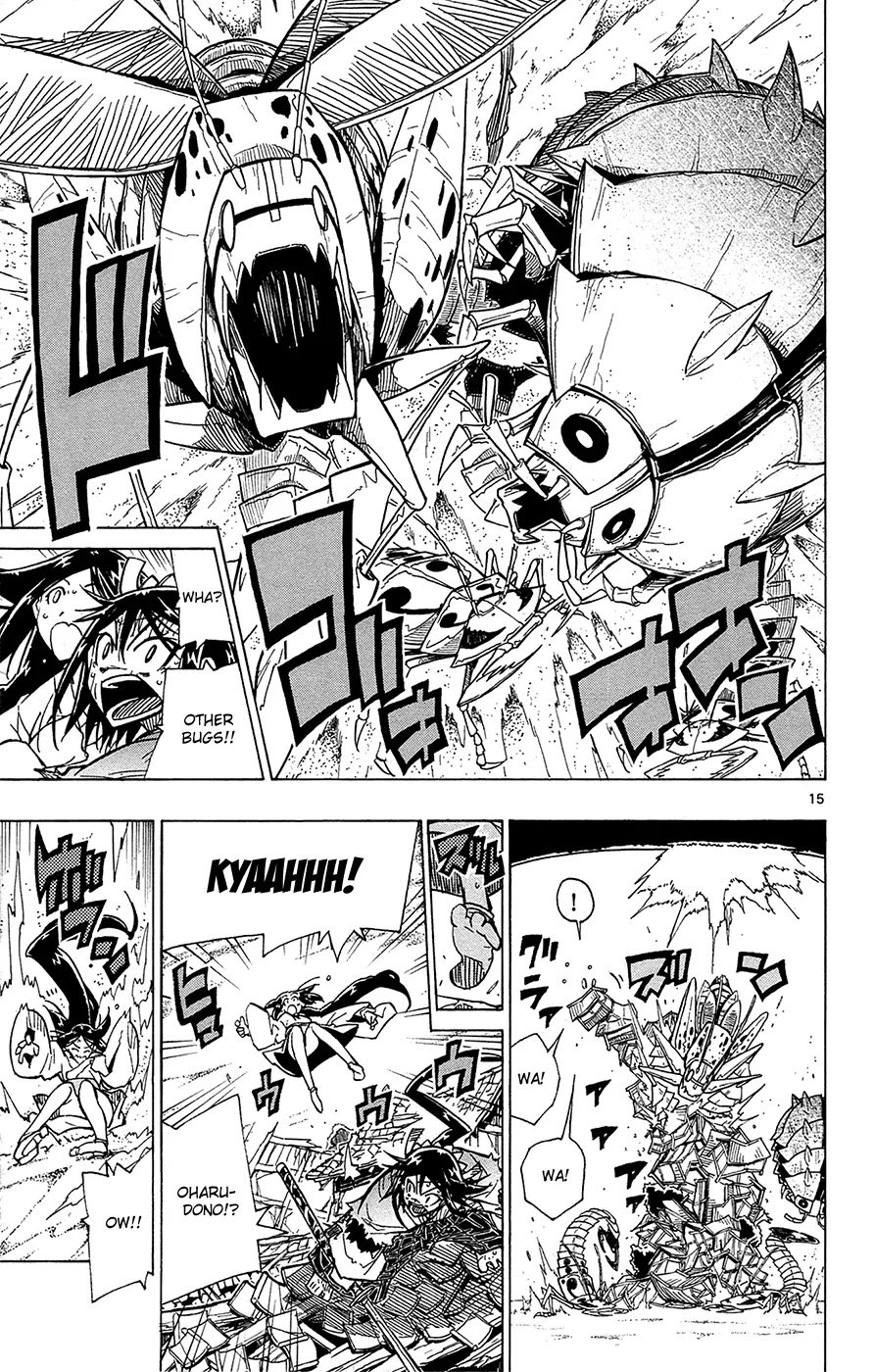 Joujuu Senjin!! Mushibugyo Chapter 33 page 16 - Chapter 33: From Above and Below