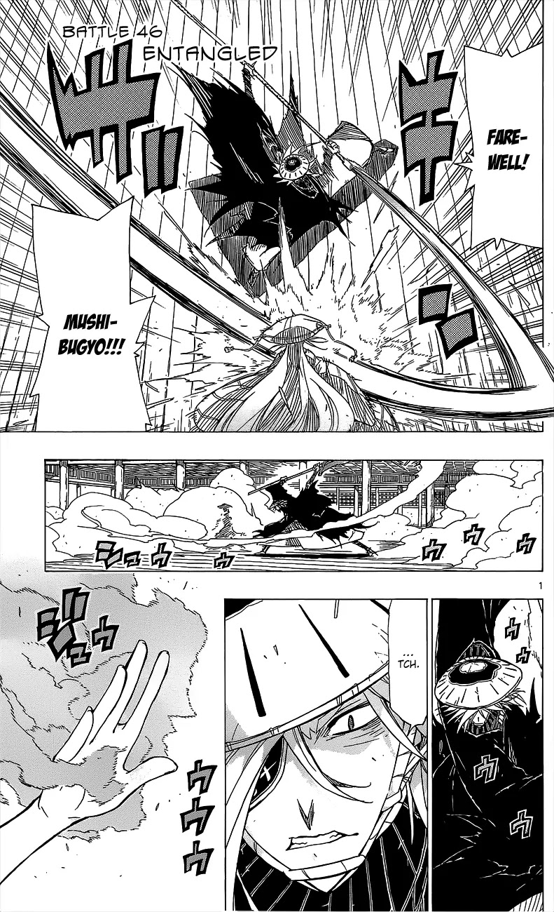 Joujuu Senjin!! Mushibugyo Chapter 46 page 2 - Chapter 46: Entangled