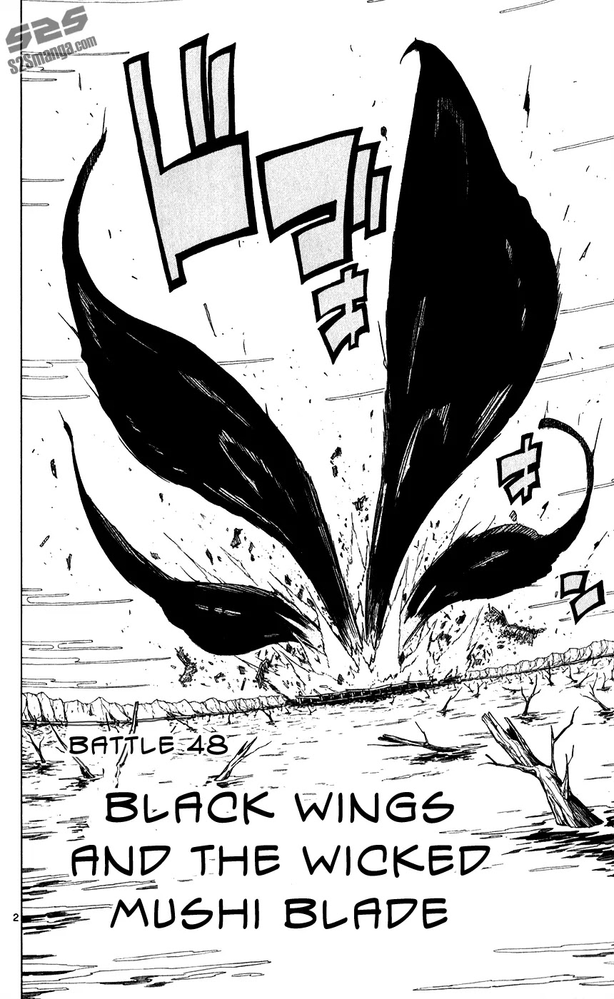 Joujuu Senjin!! Mushibugyo Chapter 48 page 3 - Chapter 48: Black Wings and the Wicked Mushi Blade