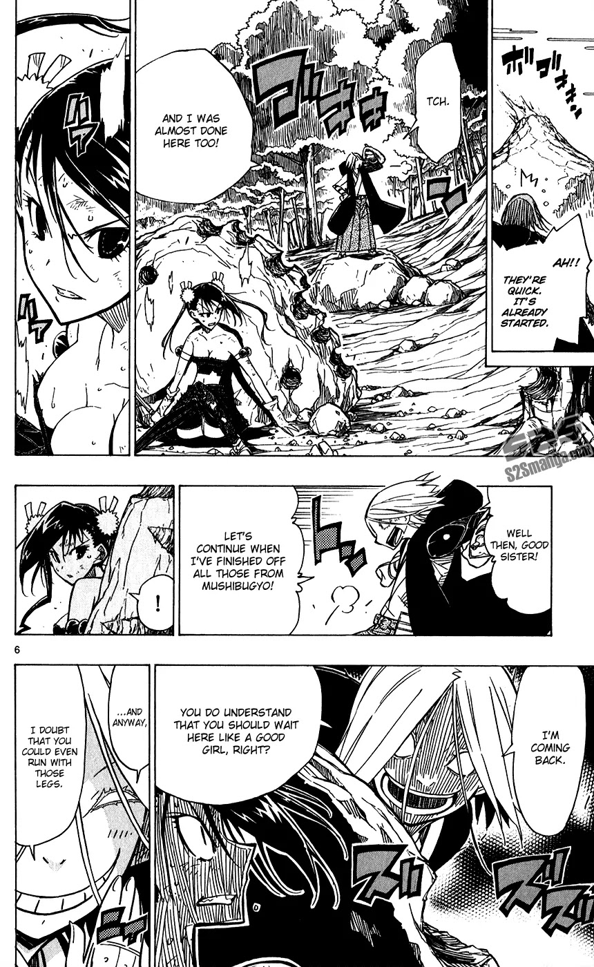 Joujuu Senjin!! Mushibugyo Chapter 48 page 7 - Chapter 48: Black Wings and the Wicked Mushi Blade