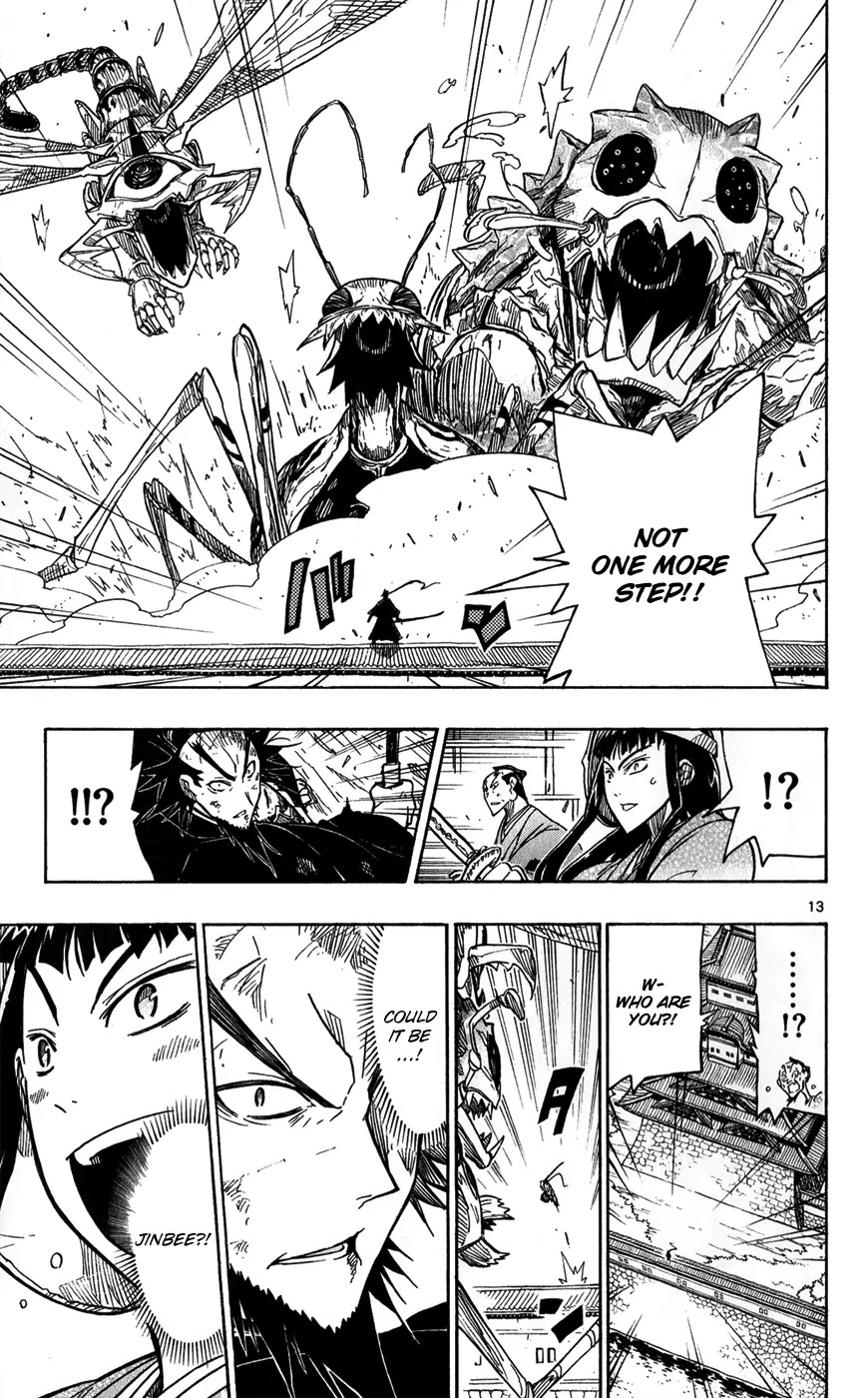 Joujuu Senjin!! Mushibugyo Chapter 56 page 14 - Chapter 56: Jinbee's Long Awaited Debate